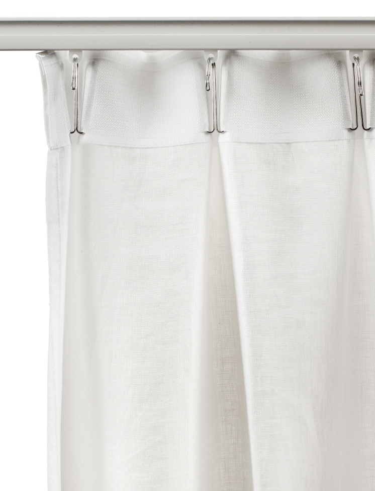 Tenda con nastro arricciato 'Dalsland' 145x290 - Grigio