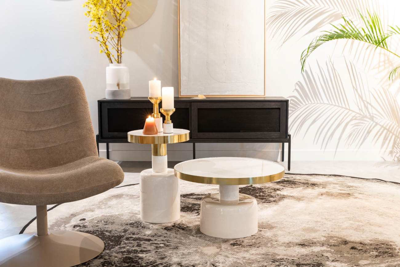 Tavolino 'Glam' - Bianco