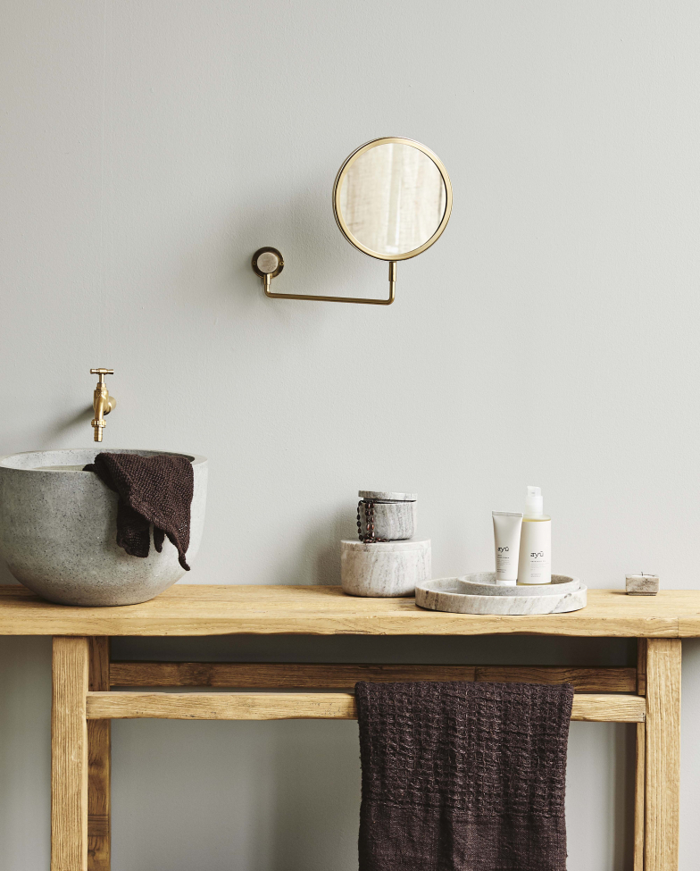 Specchio da parete 'Tesia' - Oro