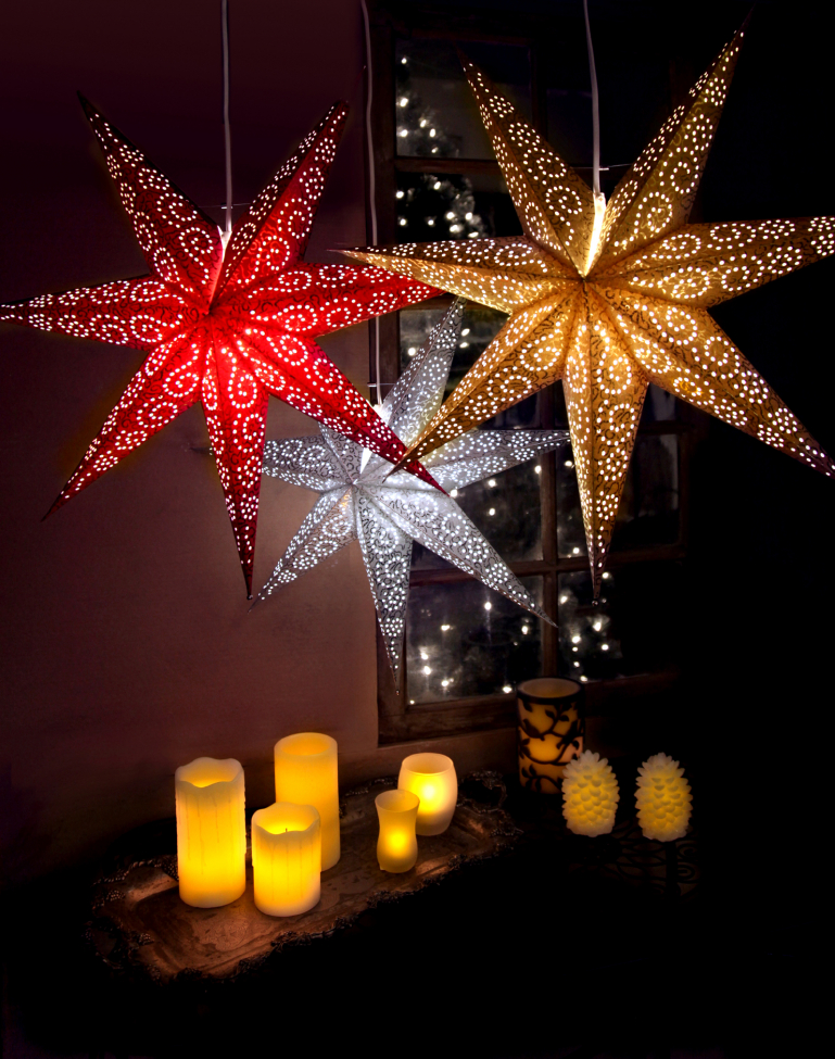 Stella di Natale 'Antique' - Bianco