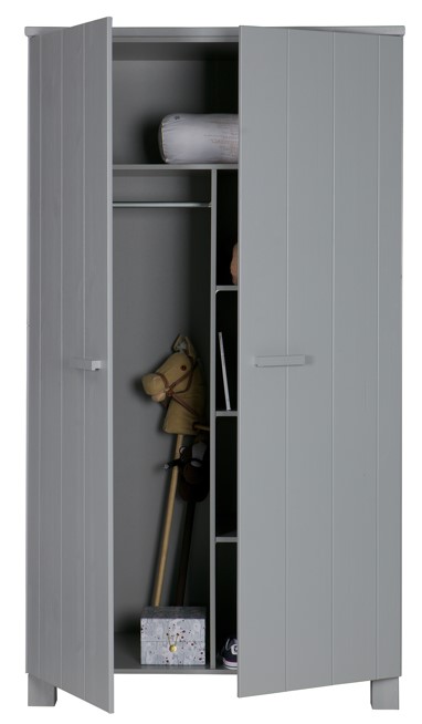 Armadio 'Dennis' - Grigio cemento