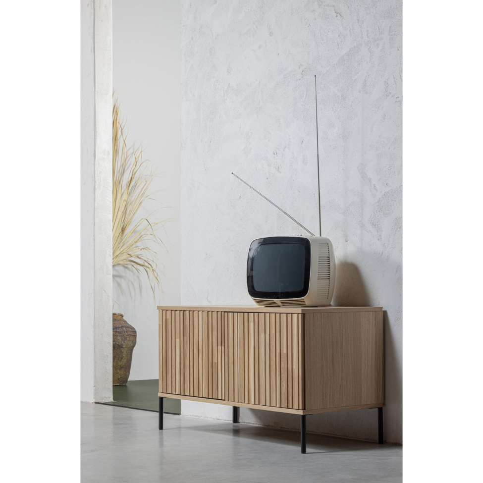 Mobile TV 'New Gravure' 100 cm - Rovere/Nero