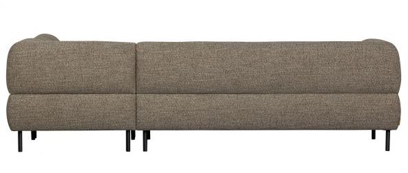 Divano angolare destro 'Lloyd' - Marrone scuro