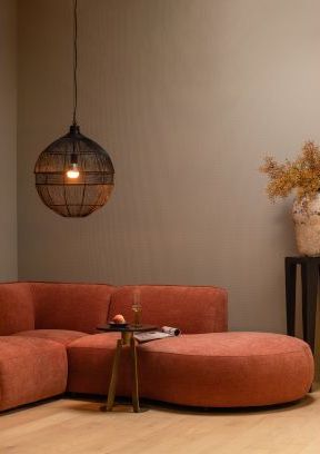 Divano destro 'Polly' - Terracotta