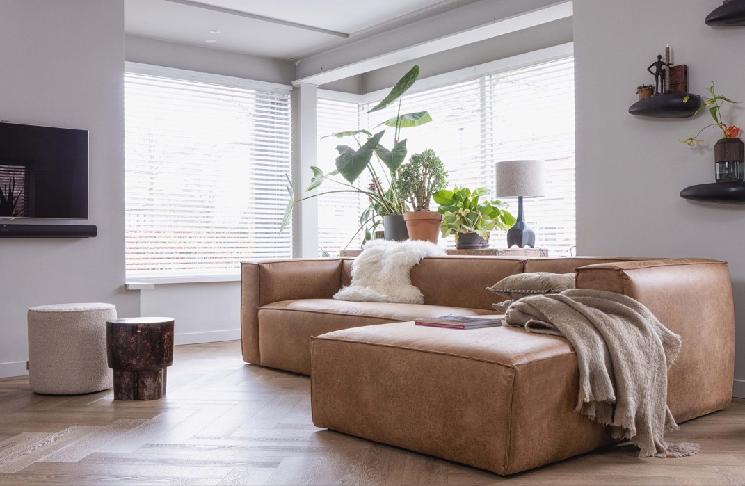 Divano 'Bean' 4 posti - Cognac