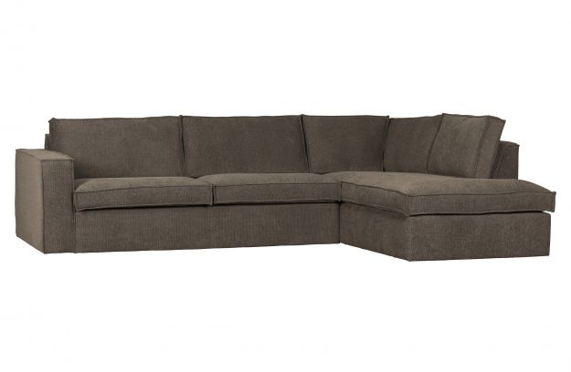 Divano 'Freddie' 4 posti - Marrone scuro