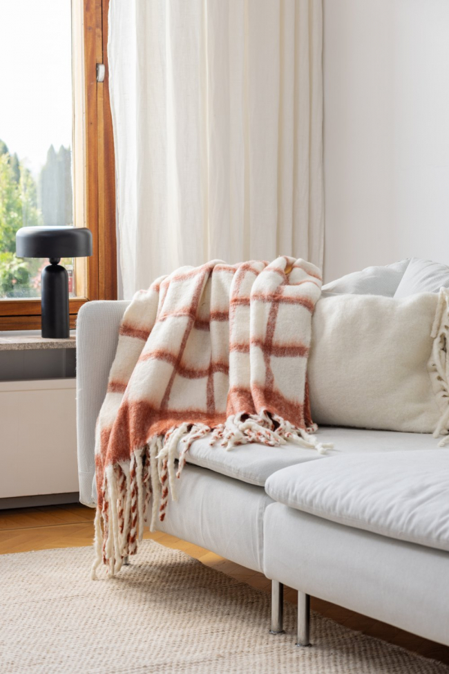 Coperta 'Rachel' 130x170cm - Rosa