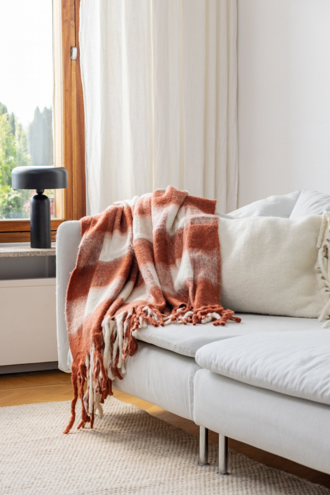 Coperta 'Phoebe' 130x170cm - Rosa