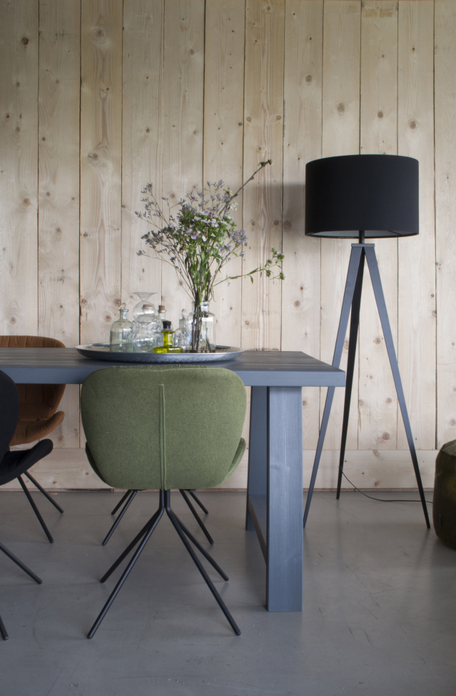 Lampada da terra 'Tripod' - Nero