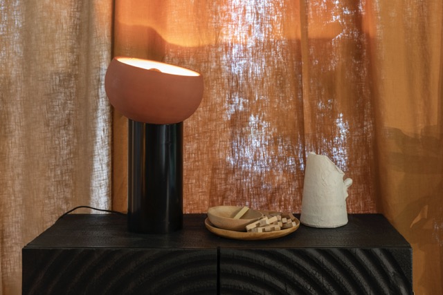 Lampada da tavolo 'Sahra' 26x26 - Rossa