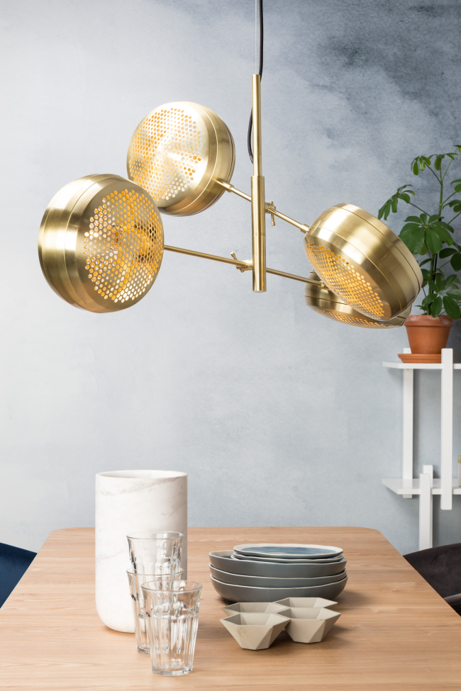 Lampadario 'Multi' - Ottone