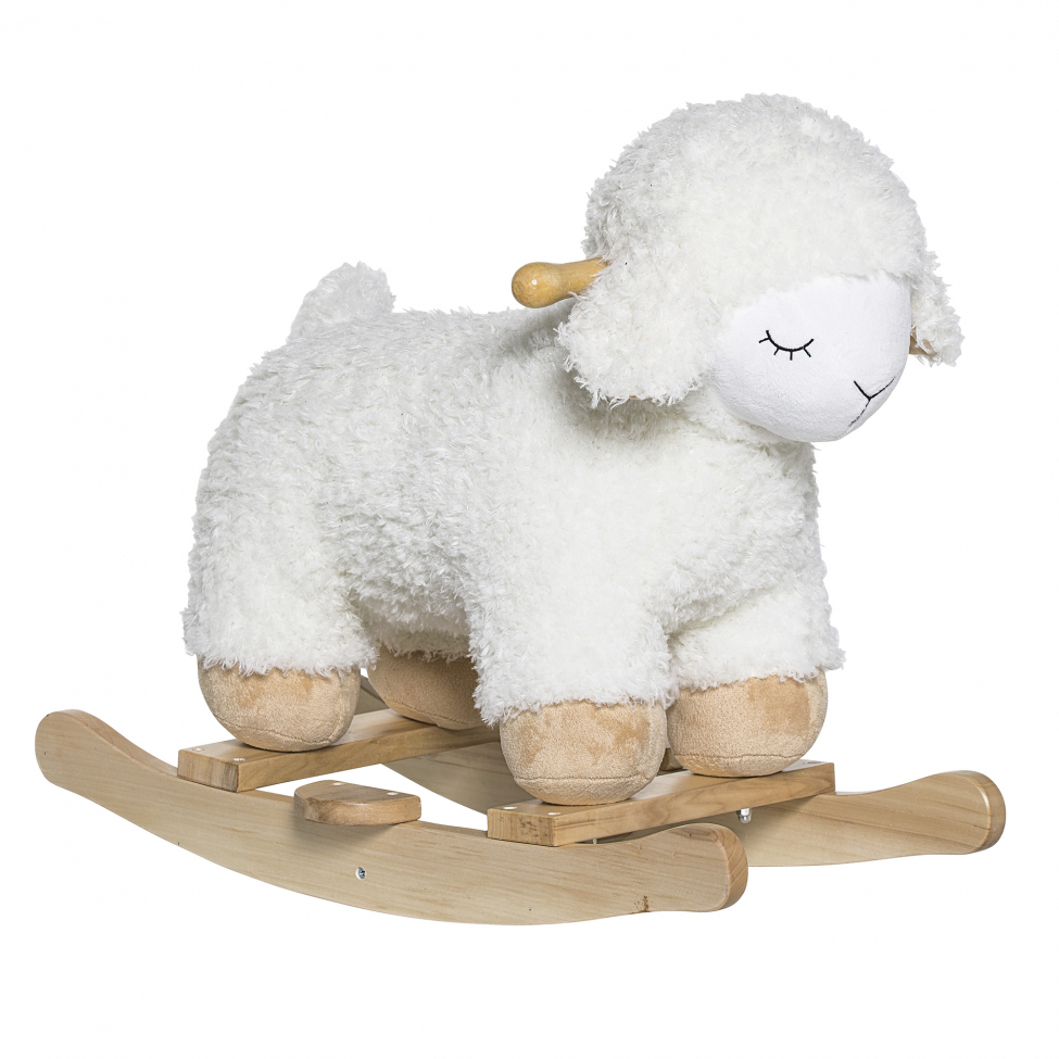 Cavallo a dondolo 'Rocking Sheep' - Bianco