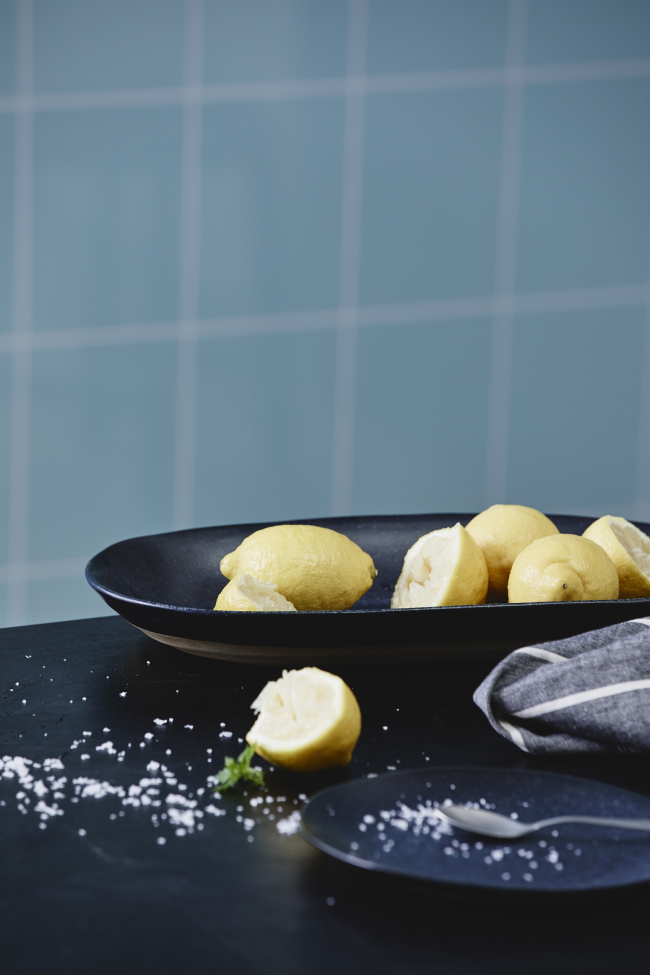 Piatto 'KORNIG' - Blu scuro