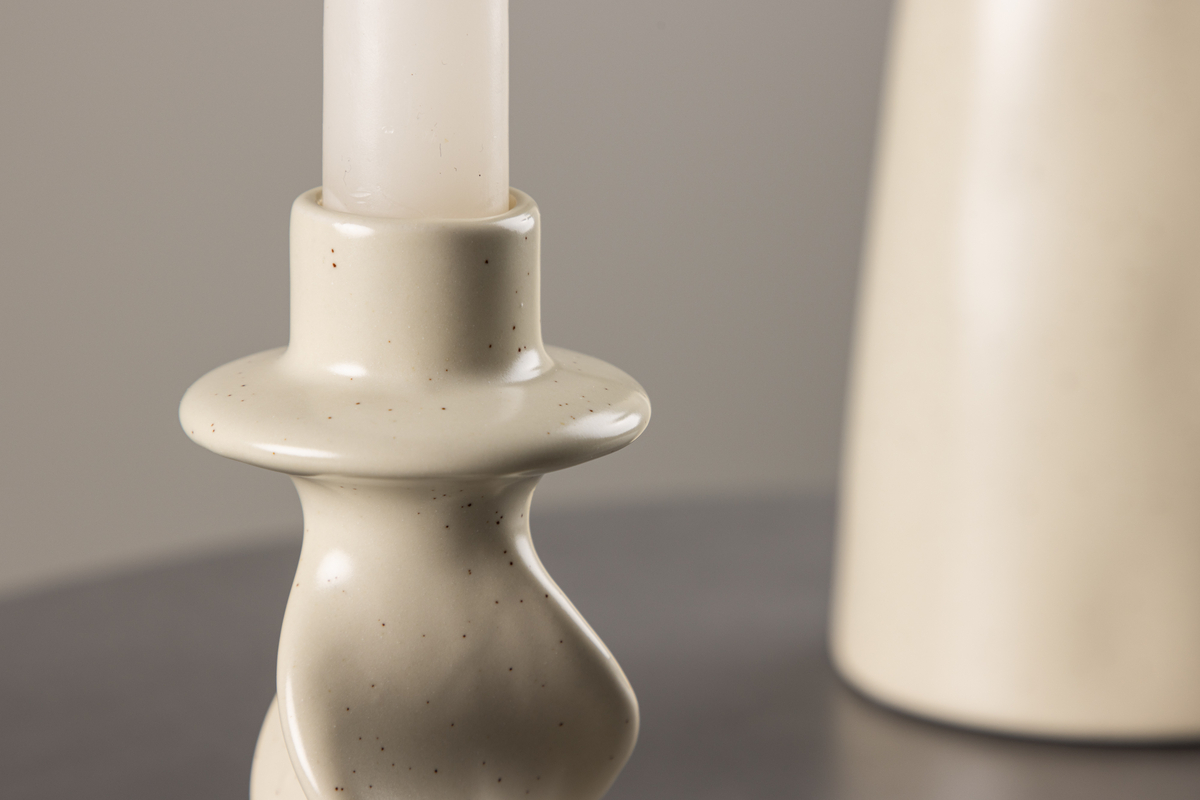 Candelabro 'Brooks' - Beige