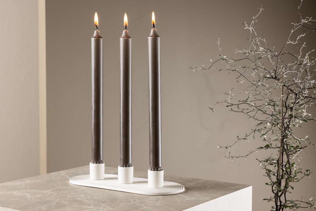 Candelabro 'Bronco' - Bianco