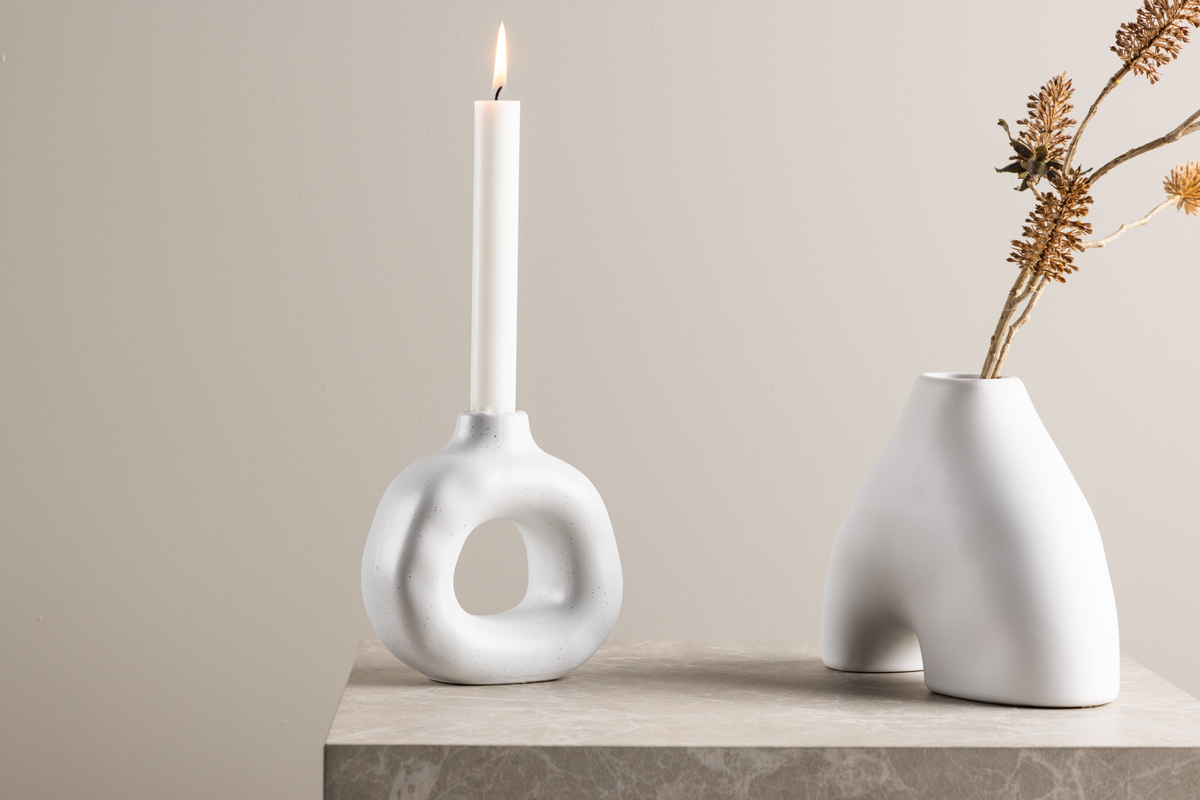 Candelabro 'Annecy' - Bianco