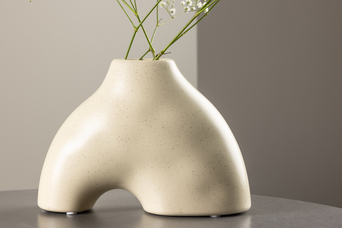 Vaso 'Terni' - Beige chiaro