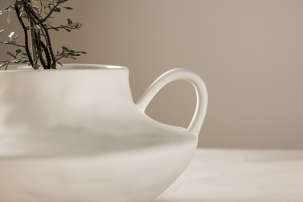 Vaso 'Arezzo' - Bianco