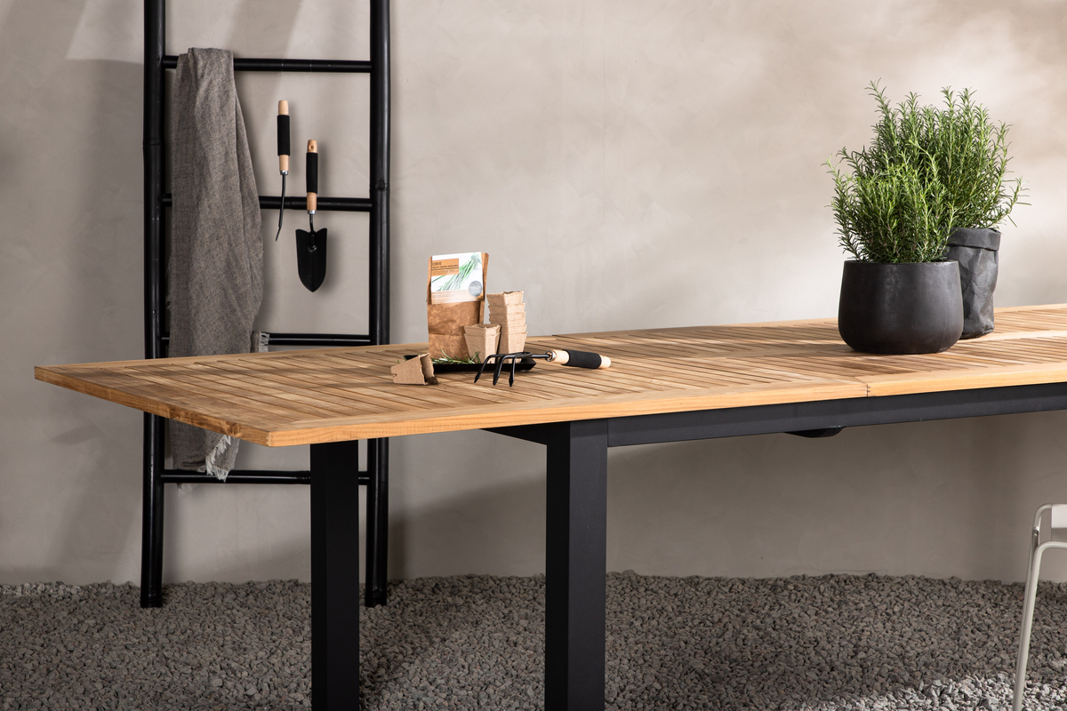 Tavolo da pranzo 'Pinntorp' 224x100 cm - Nero