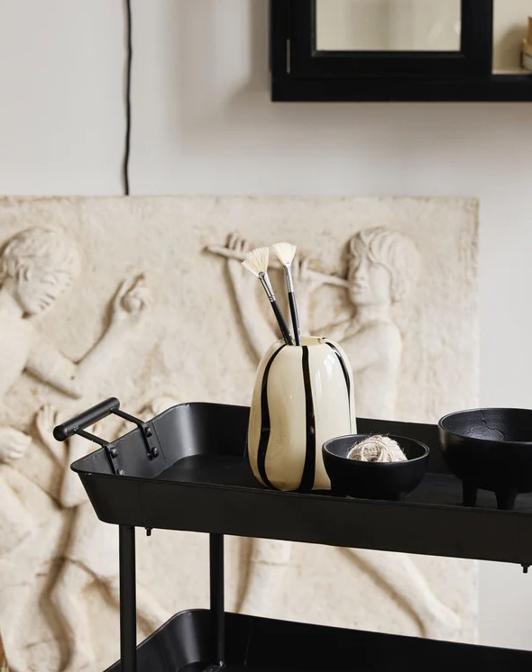 Carrello 'Fulda' - Nero/Ferro