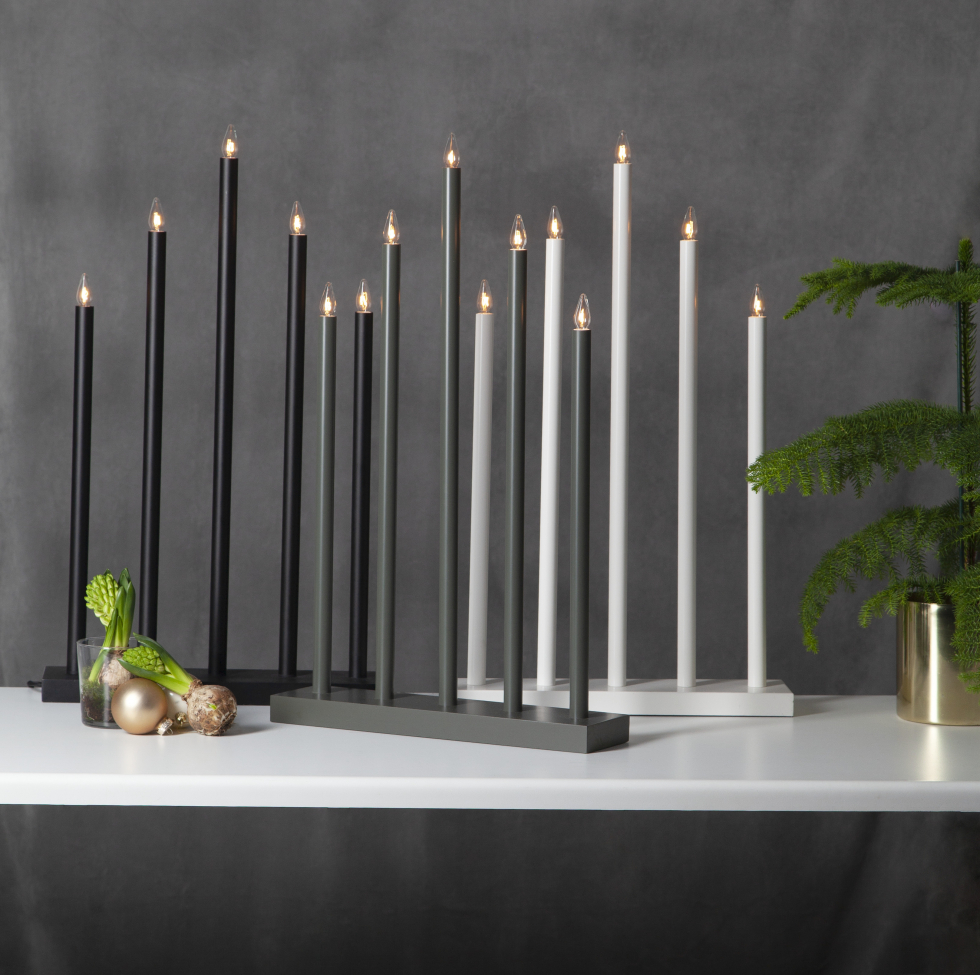Candelabro dell'Avvento 'Holy' 5 Lampade - Bianco