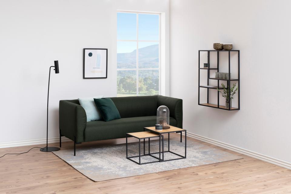 Mensola 'Hydra' 75cm - Nero/Naturale