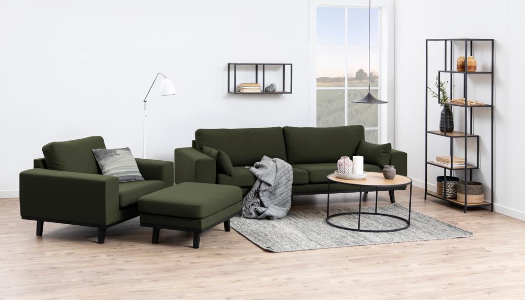 Tavolino 'Hydra' 80cm - Naturale/Nero