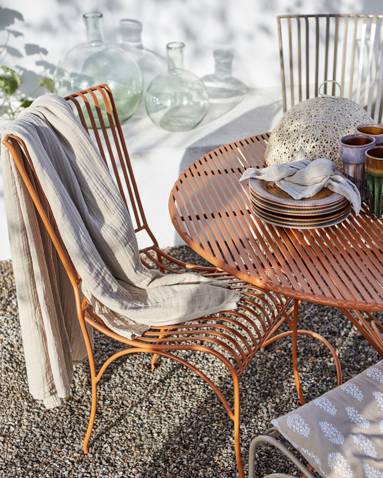 Tavolo 'Visby' Rotondo 100cm - Arancione