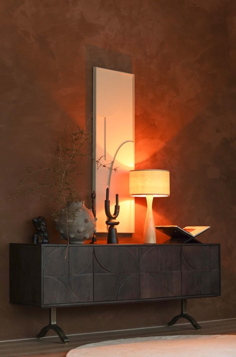 Tavolino laterale 'Draw' - Legno di mango