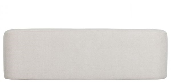 Divano 'Sloping' - Bianco Perla