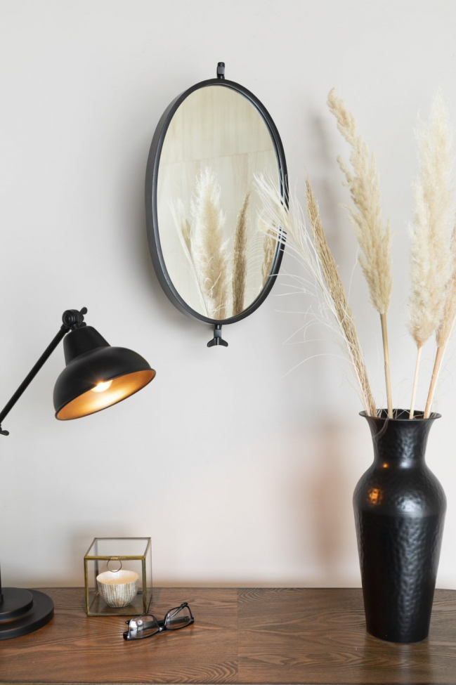 Specchio 'Lara' - Nero