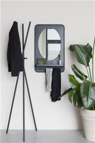 Specchio 'Pascal' M - Nero