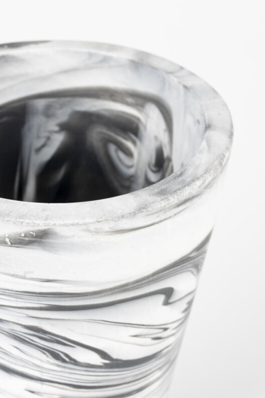 Vaso 'Conic' - Nero/Bianco S