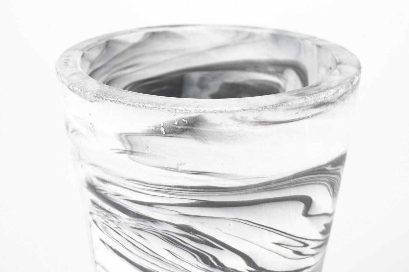 Vaso 'Conic' - Nero/Bianco M
