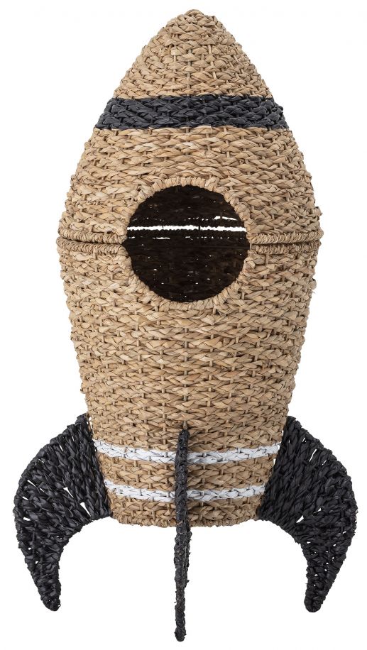Cesto di stoccaggio 'Space razzo' - Naturale/Nero