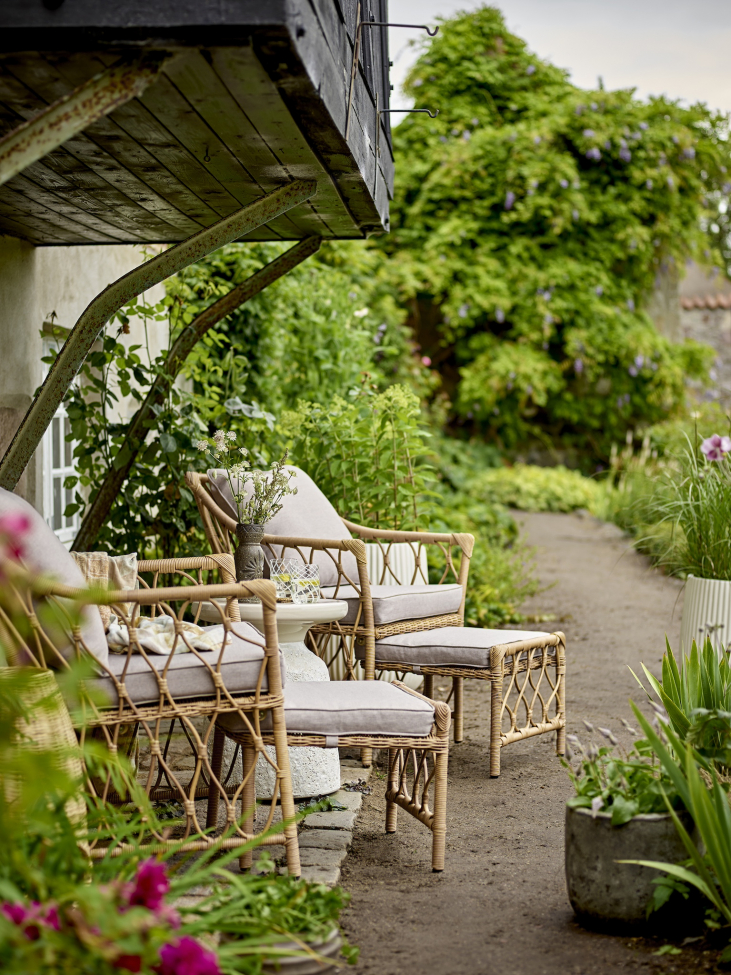 Poltrona 'Belluce' – Naturale/rattan