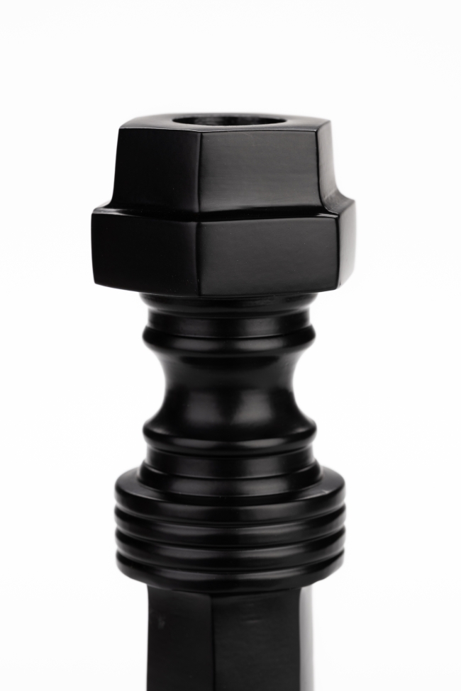 Portacandele 'Totem' - Nero