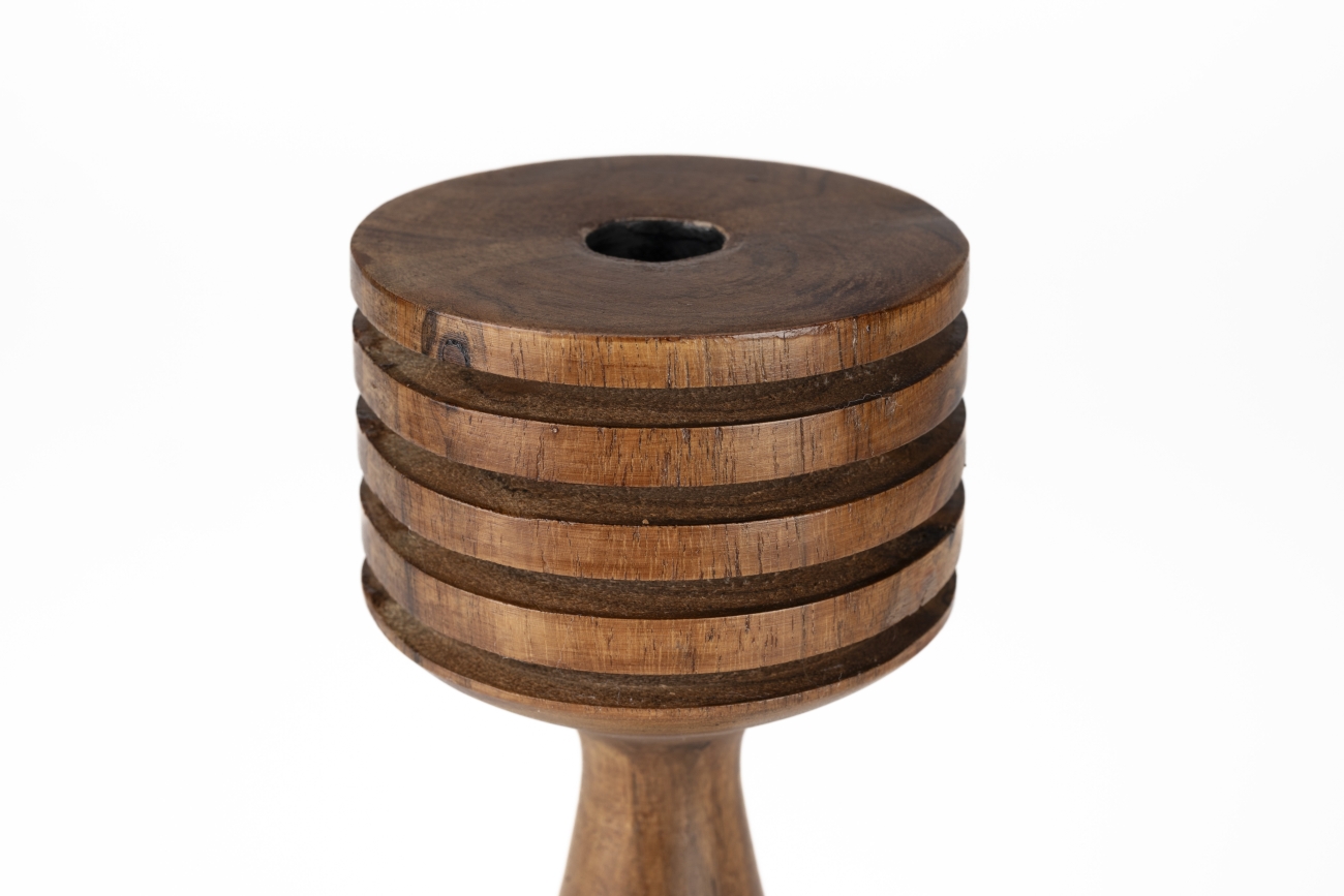 Portacandele 'Hoover' - Marrone