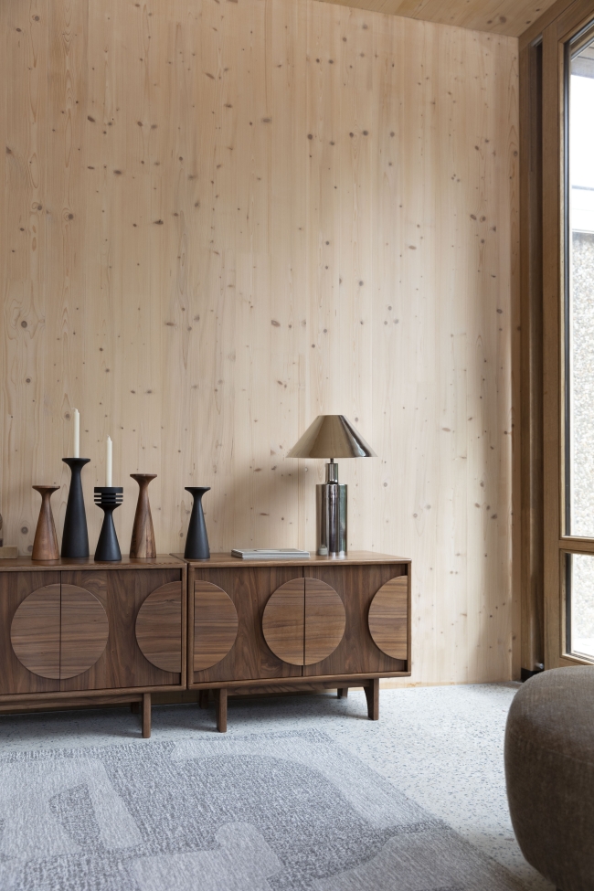 Portacandele 'Flames' - Marrone M