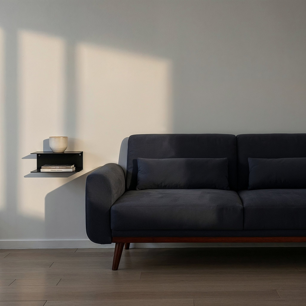 2-pack Mensola da parete 'Joliet' - Nero