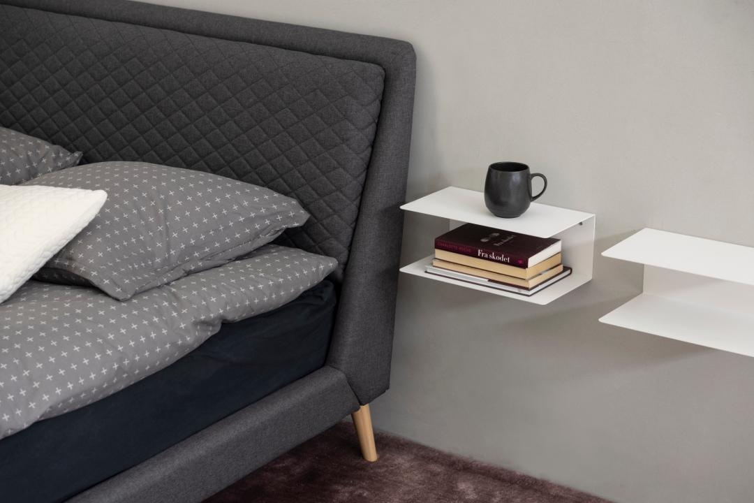 2-pack Mensola da parete 'Joliet' - Bianca/Grigia