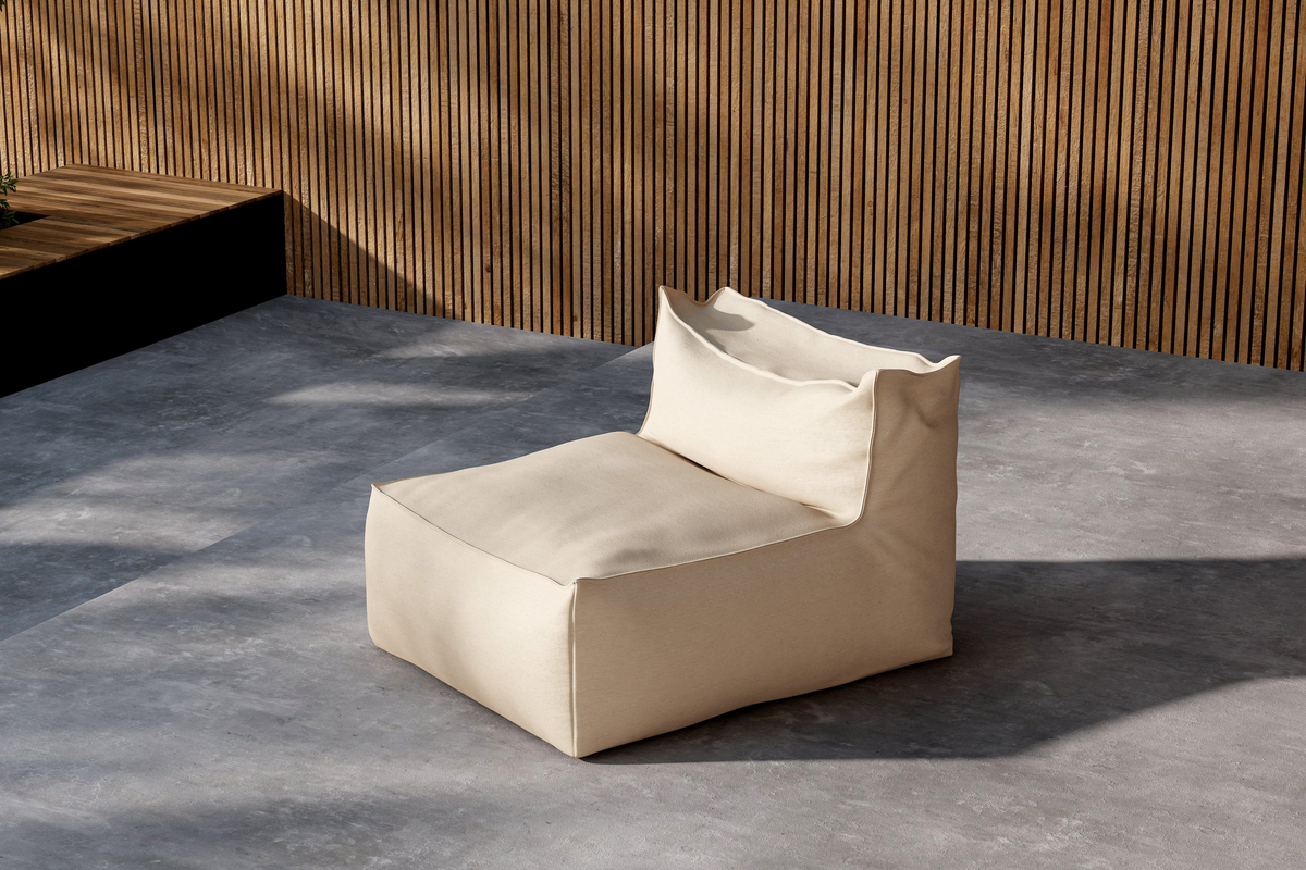 Poltrona lounge 'Rambo' - Crema Beige
