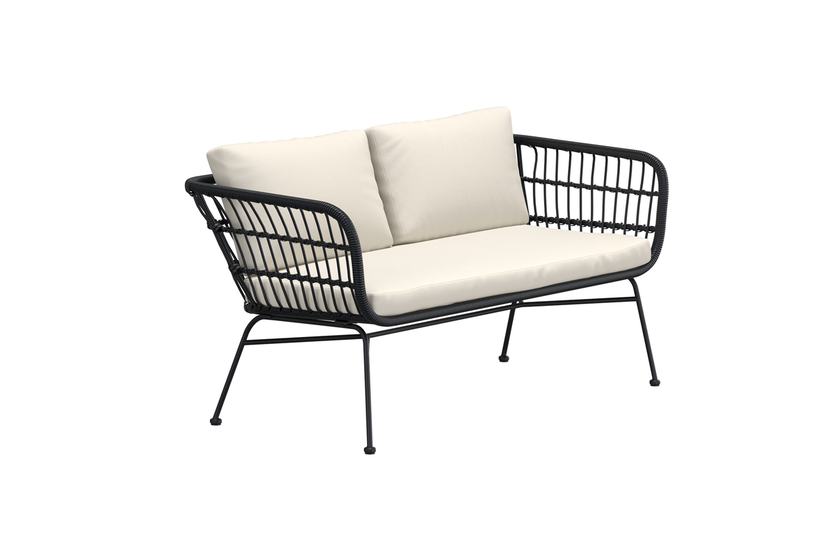 Divano 'Isola' - Nero/Beige