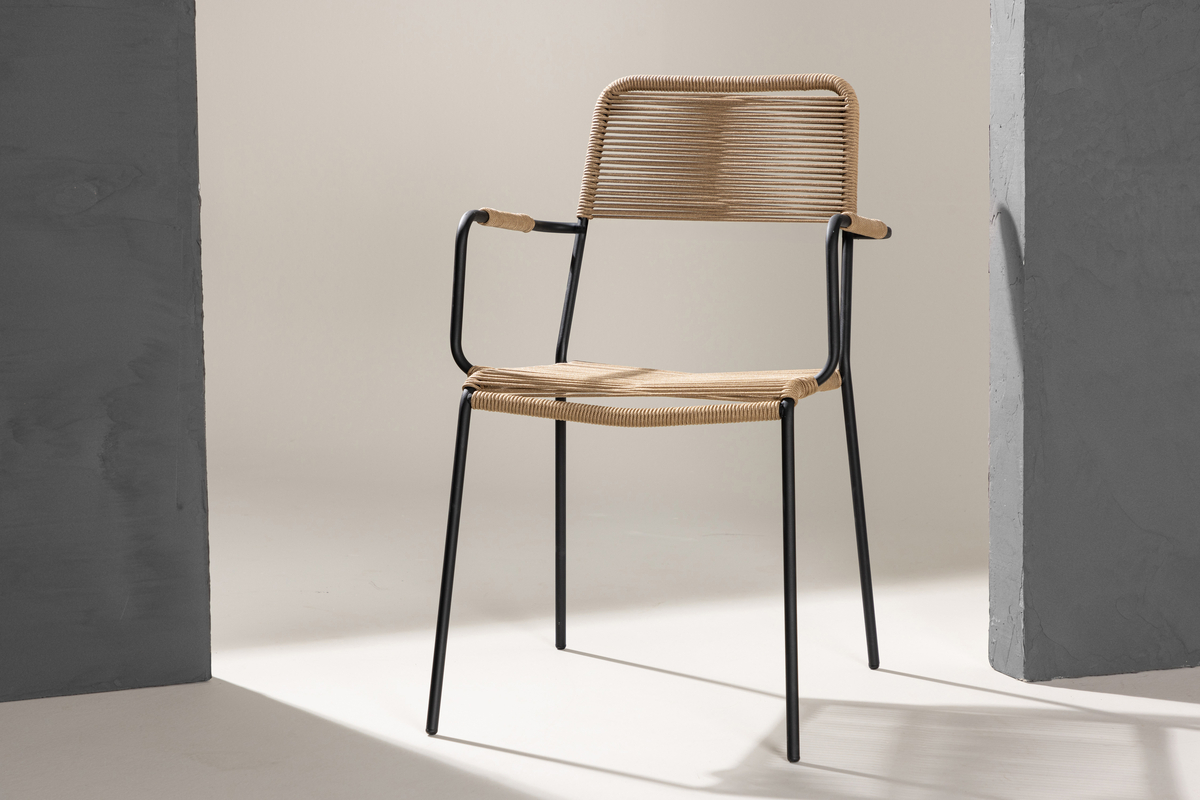 Sedia da pranzo 'Lindos' - Marrone