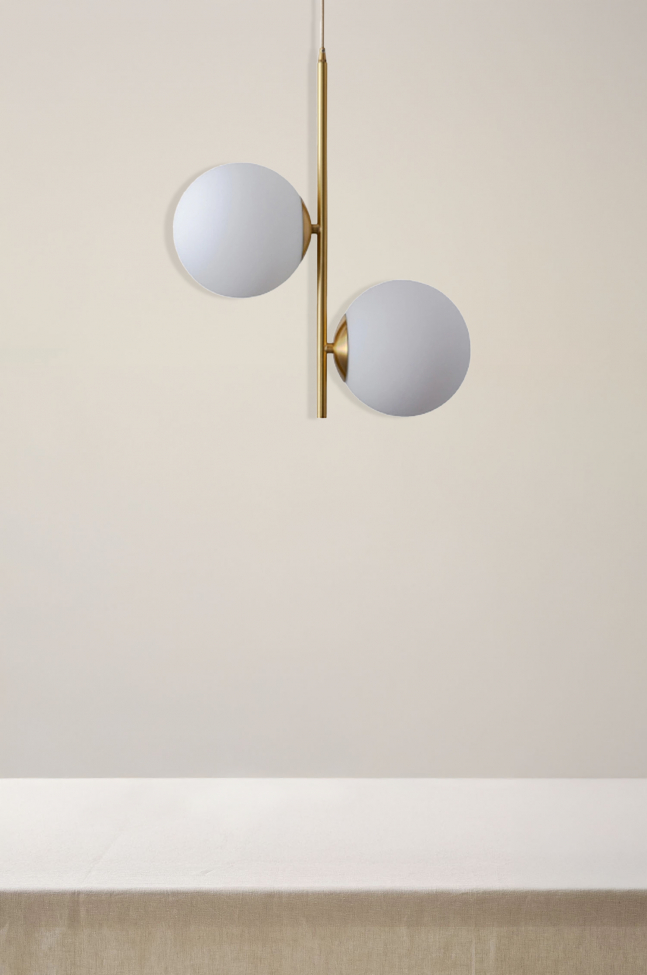 Lampada da soffitto 'Creme Satin' - Ottone