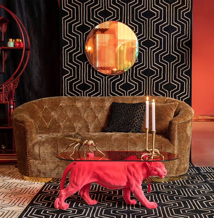 Tavolino 'Dope as hell' - Rosa