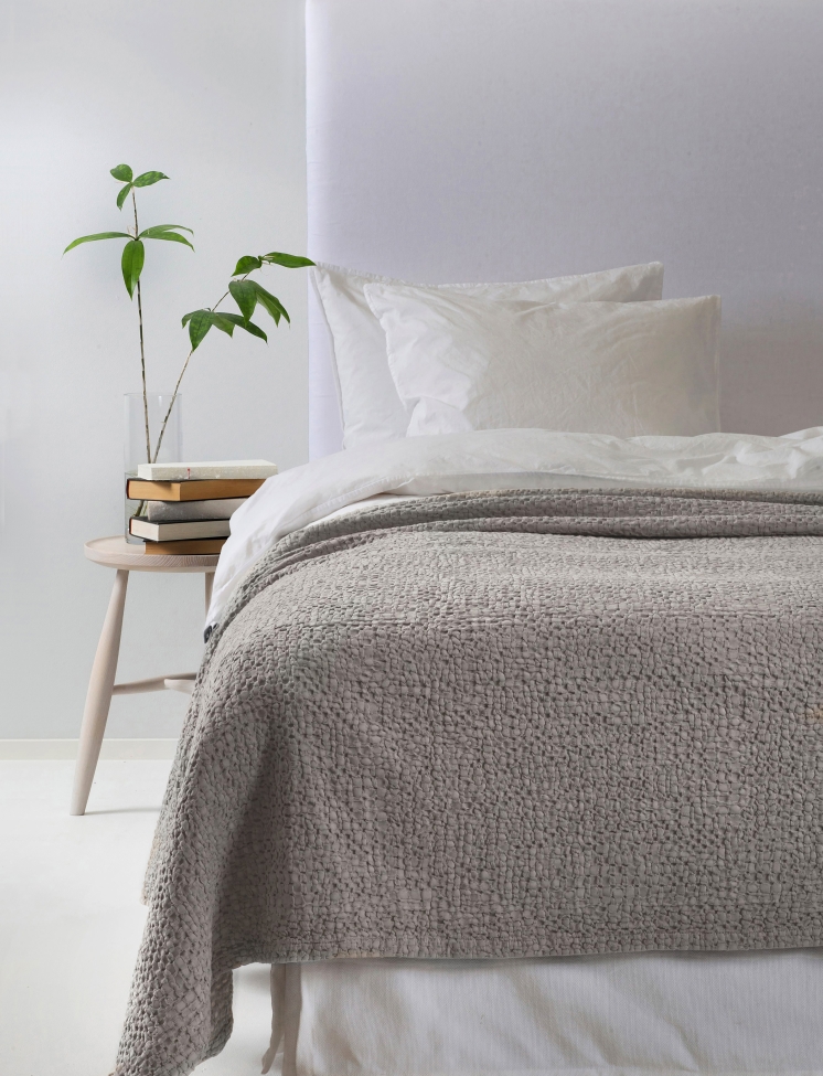 Coperta 'Dani' 260x260 - Grigio chiaro