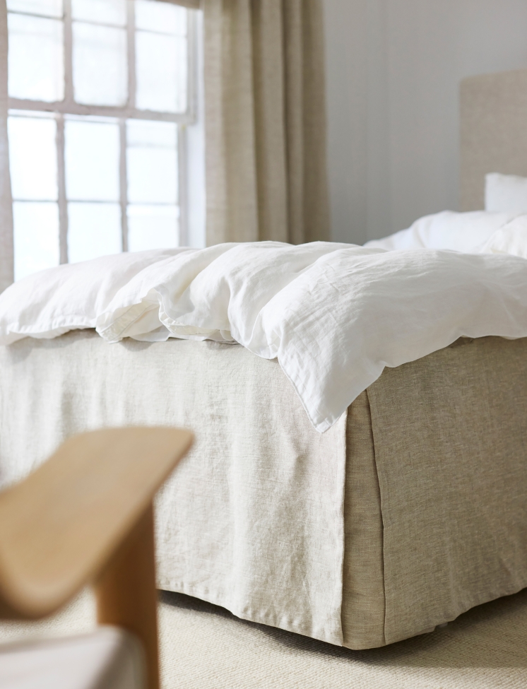 Copertura per letto 'Miramar' 90x220x52 - Naturale