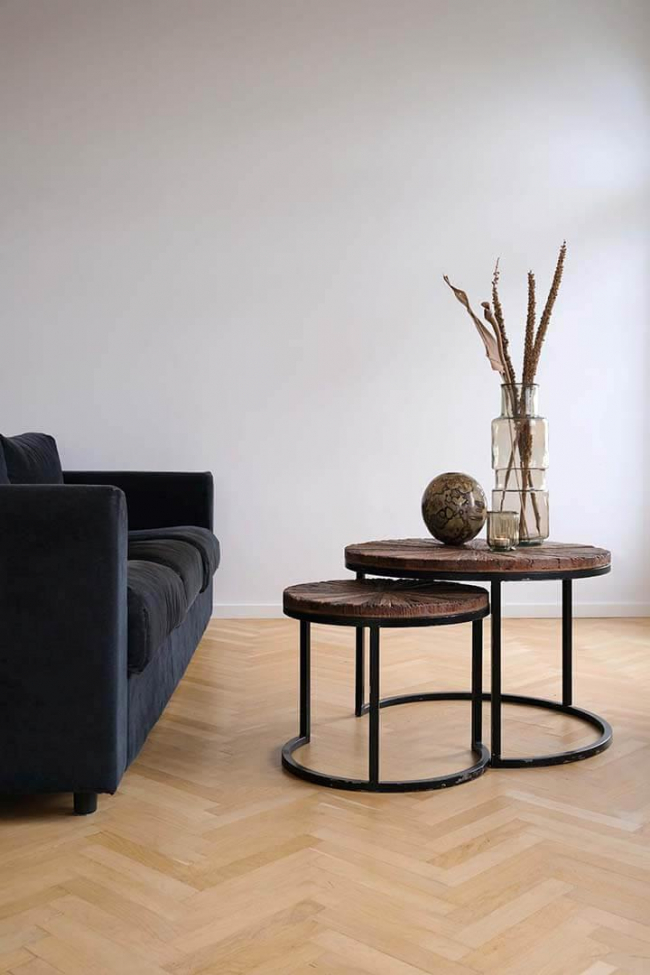 Tavolo da caffè rustico 'Luc' - Marrone