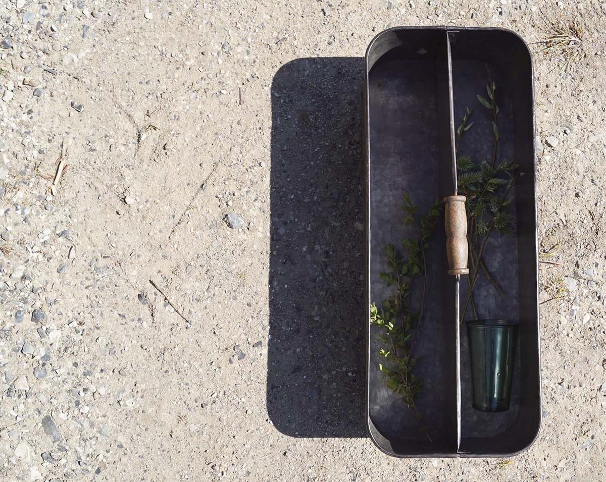 Scatola di ferro 'Agustin' - Grigio